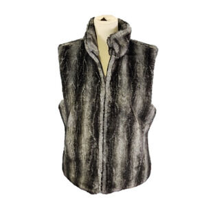 BLASSPORT reversible fur vest size M